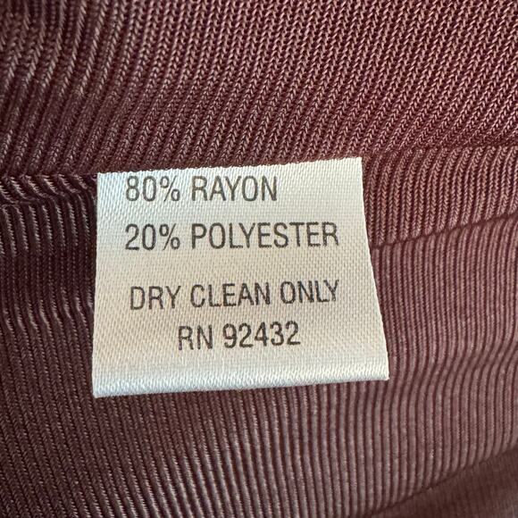 Kay Unger Size 14 Chocolate Brown Beaded Sleeveless Shift Dress - Picture 10 of 10